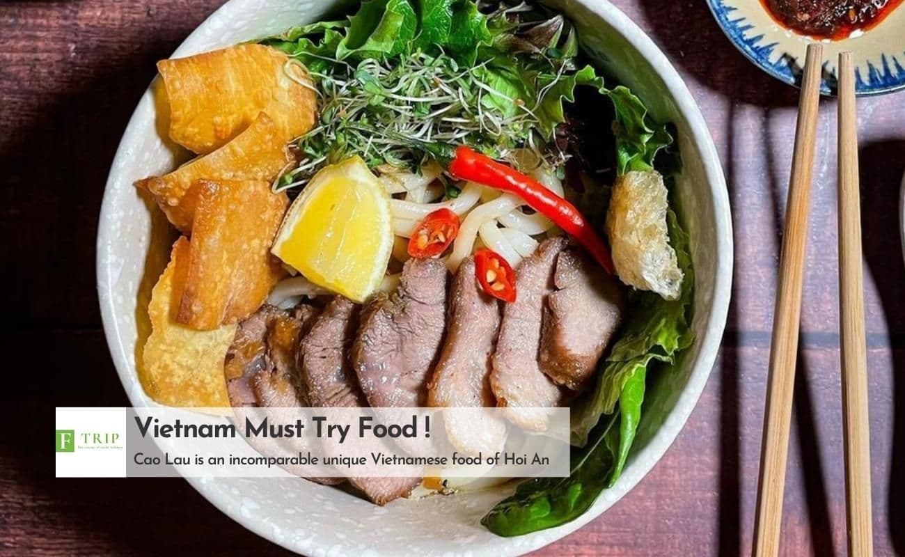 Cao Lau is an incomparable unique dish of Hoian (Source: Internet)