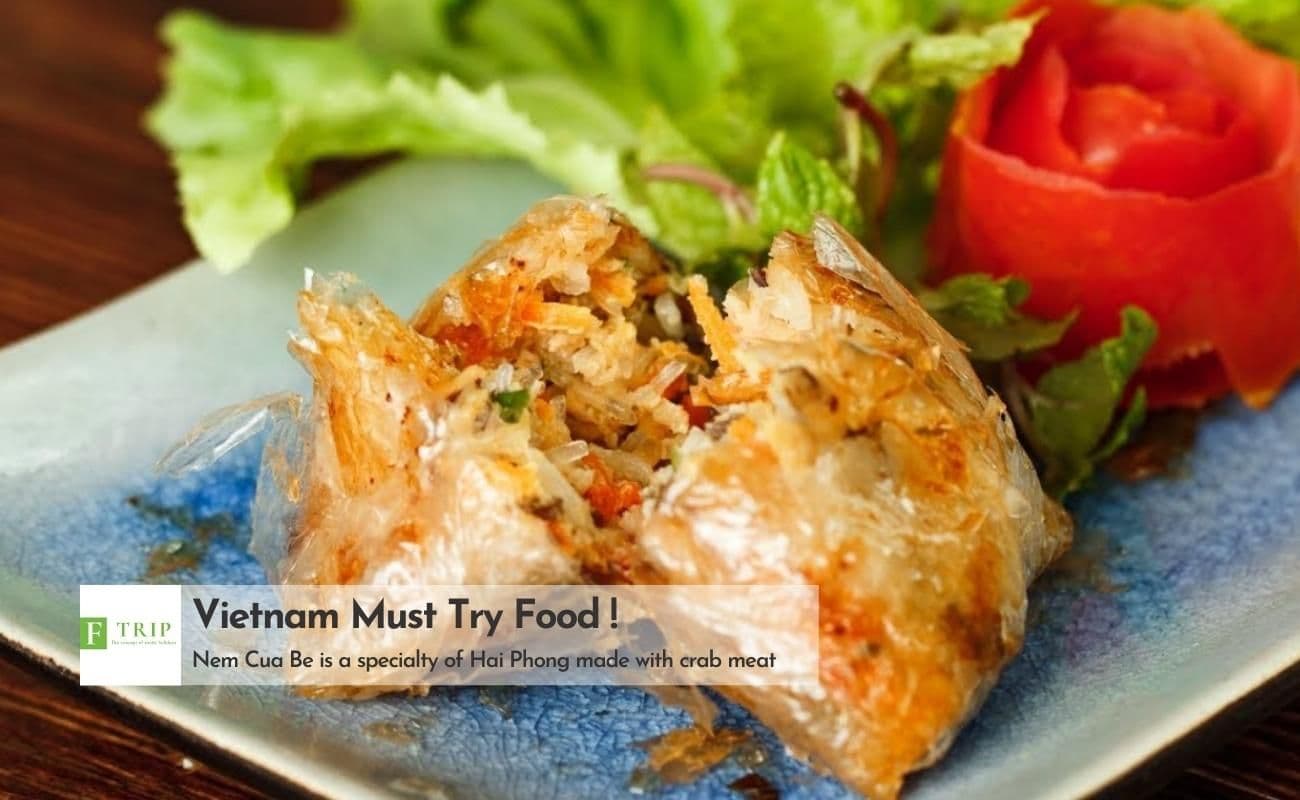 Nem Cua Be is a fried dish that is not too picky but makes every meal delicious (Source: Internet)