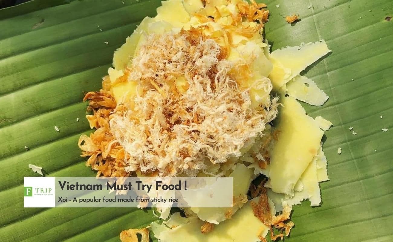 Xoi is a popular food made from the main ingredient of sticky rice (Source: Internet)