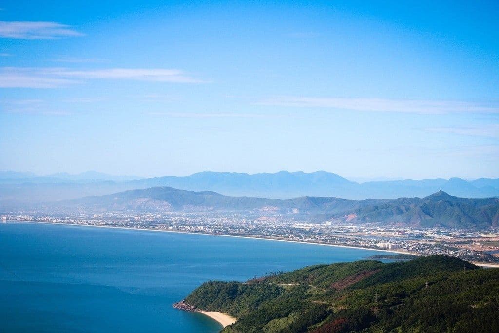 Da Nang landscape is seen from Hai Van pass
