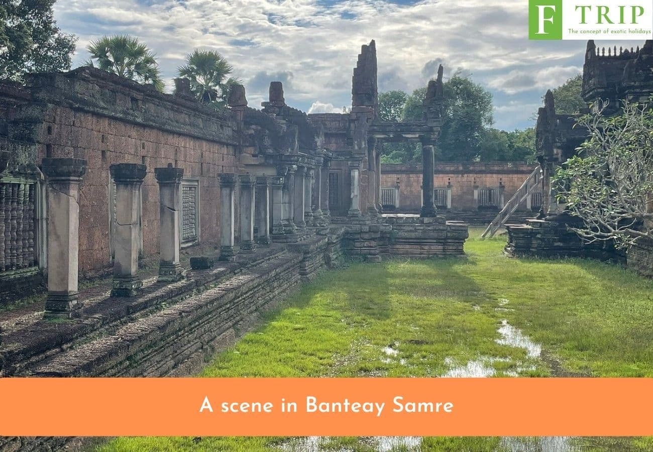 A scene in Banteay Samre