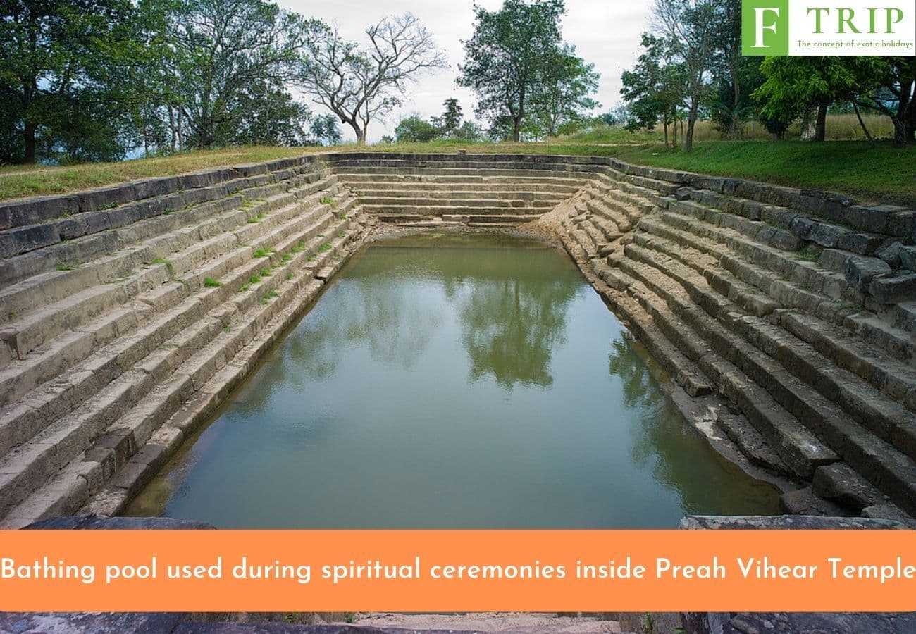 Bathing pool used during spiritual ceremonies inside Preah Vihear Temple