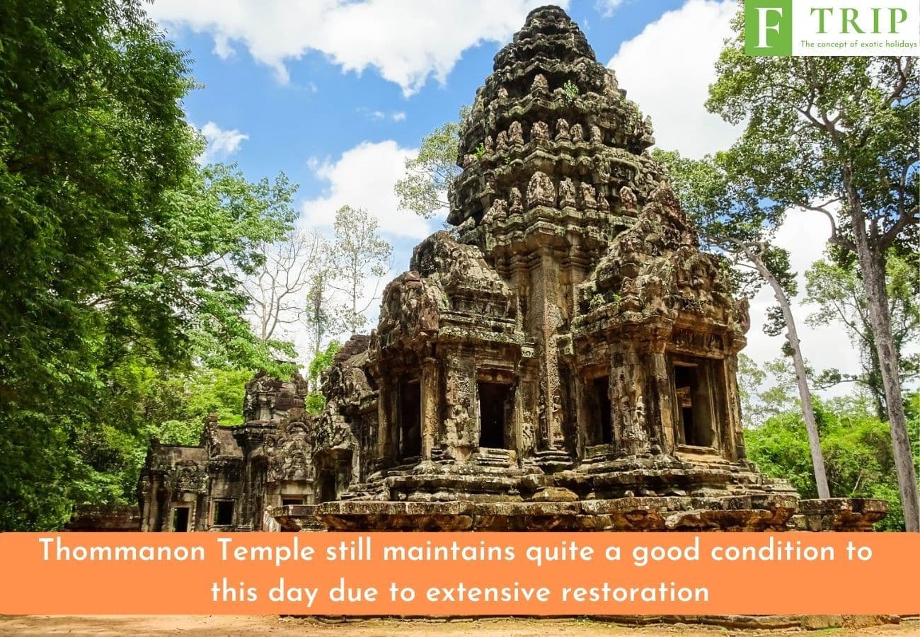 Thommanon Temple still maintains quite a good condition to this day due to extensive restoration (Source: Internet)