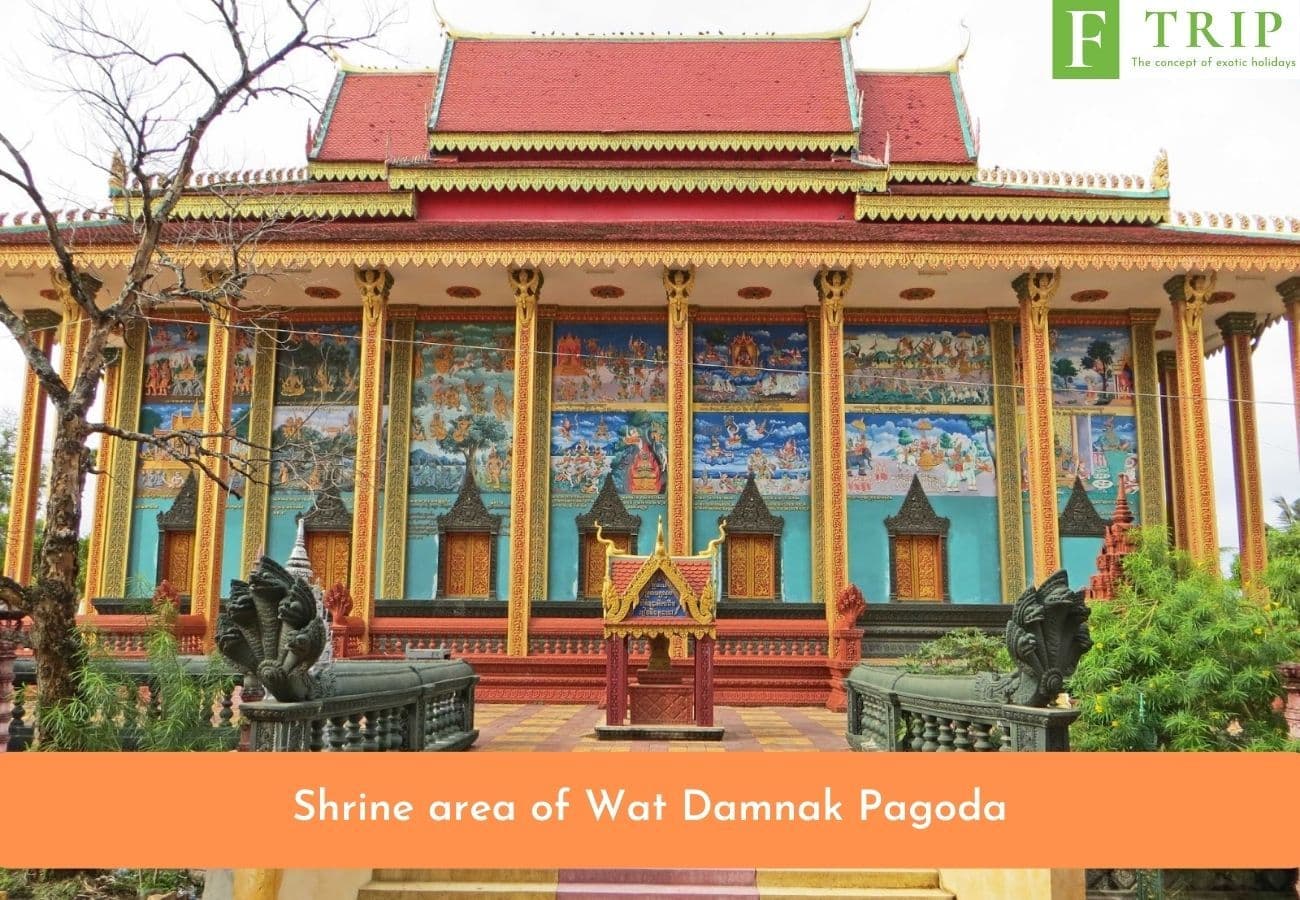 Shrine area of Wat Damnak Pagoda (Source: Internet)
