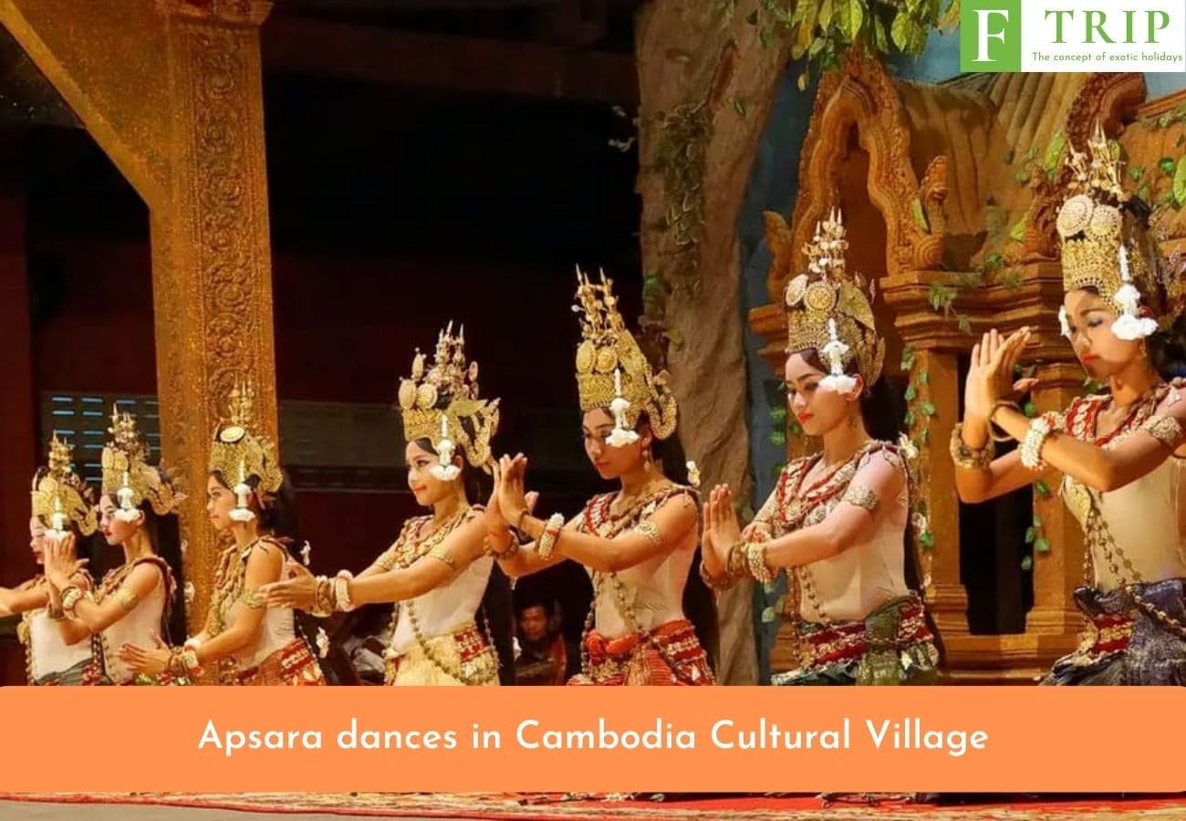 Apsara dances in Cambodia Cultural Village (Source: Internet)