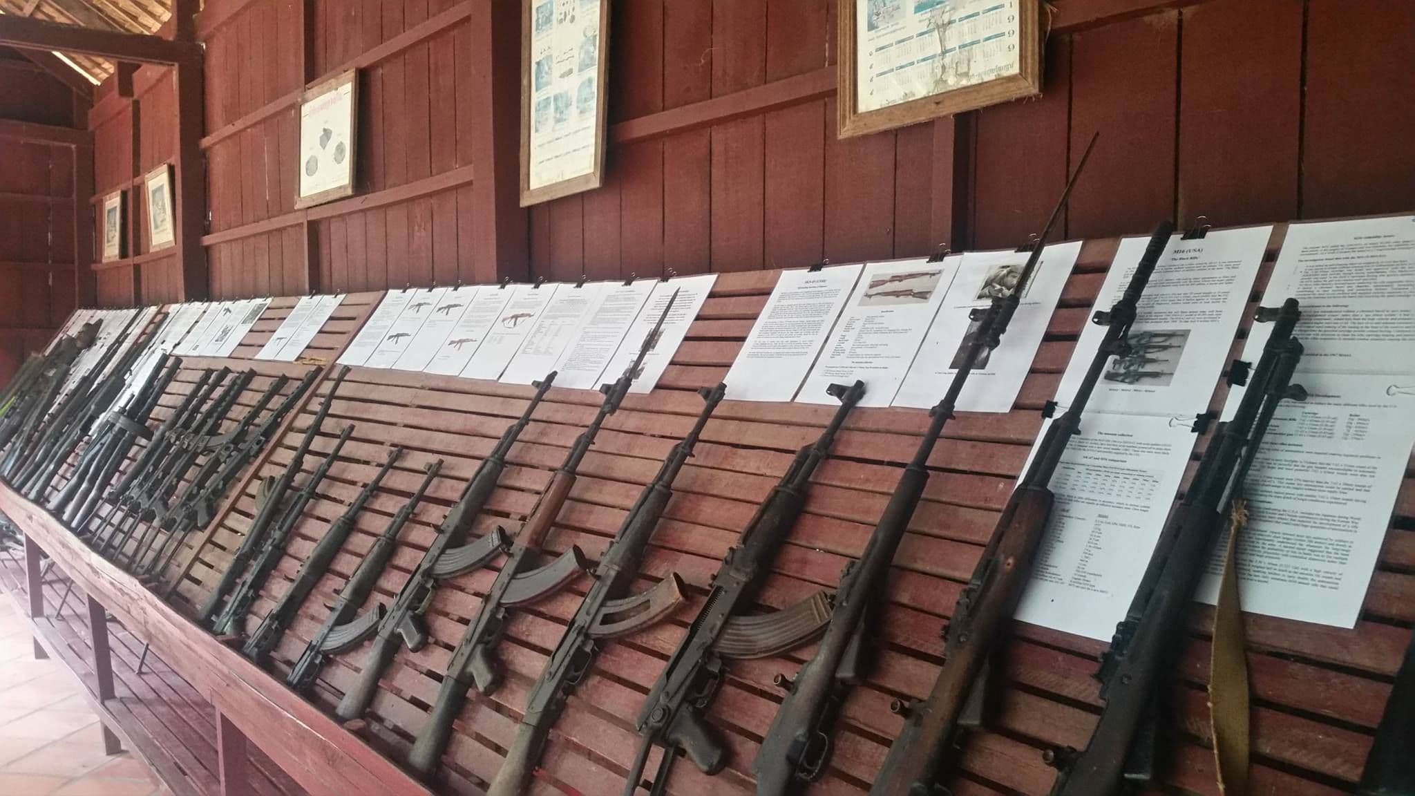 Information about the weapons in the Weapons House of Siem Reap War Museum (