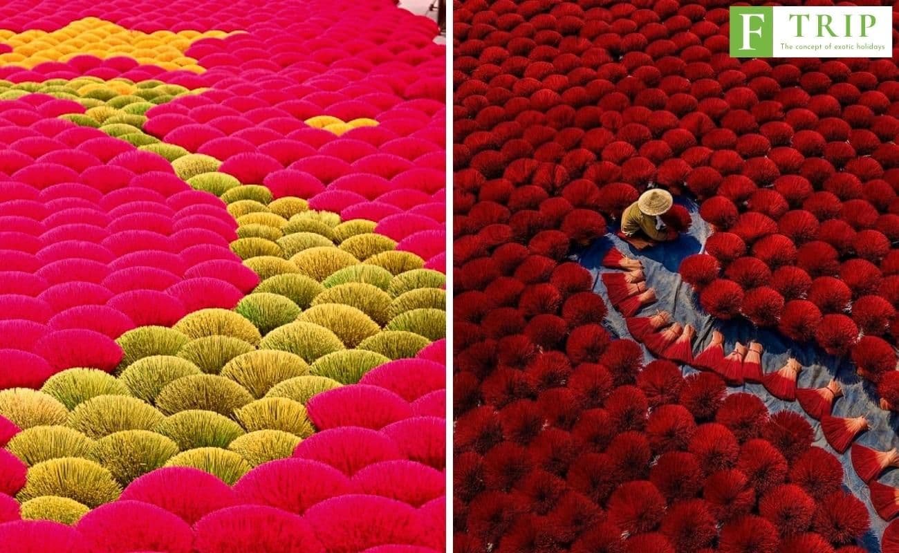 Around 35 kilometres separate Quang Phu Cau incense village from the metropolis of Hanoi (Source: Internet)