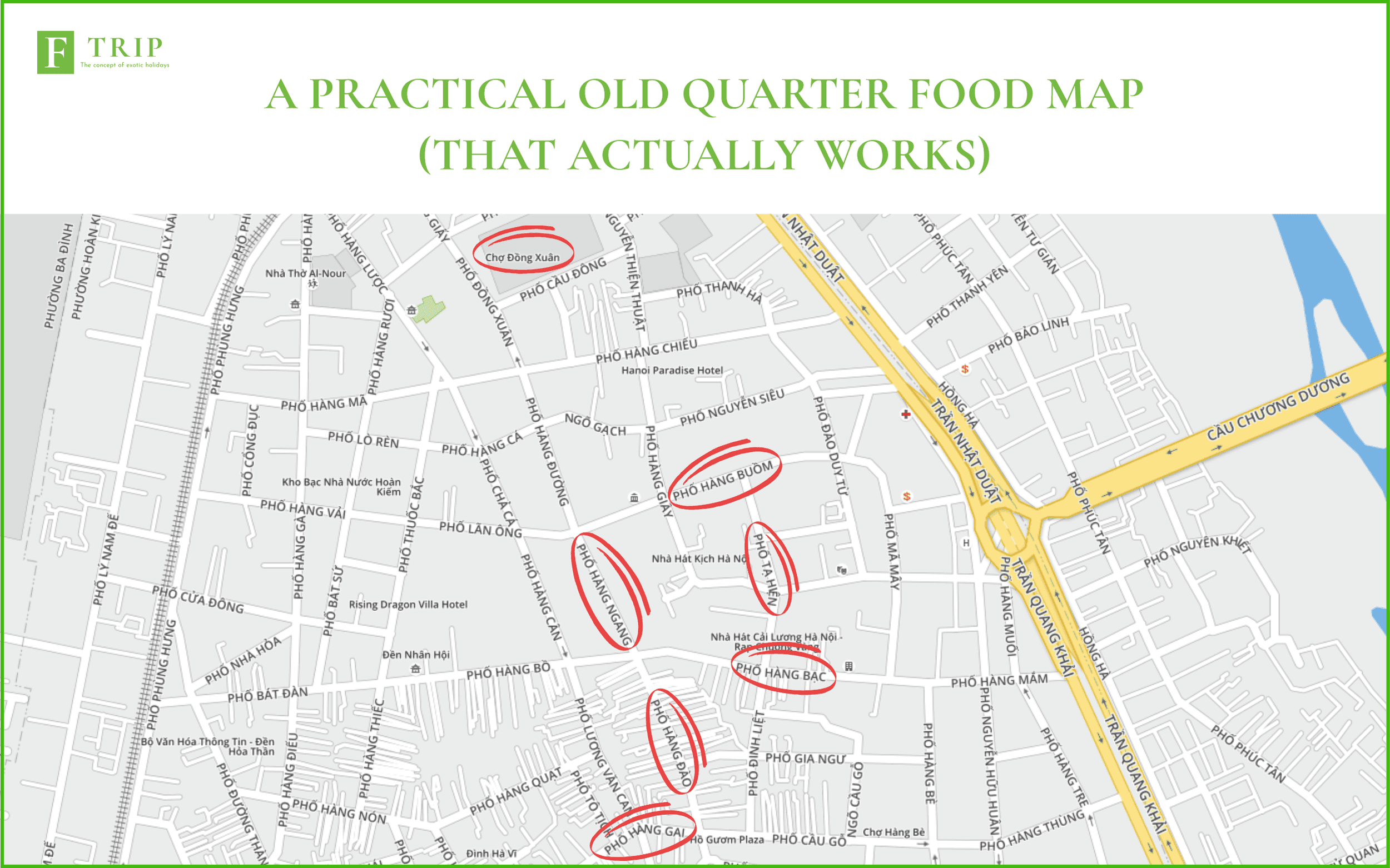 A Practical Old Quarter Food Map - Hanoi Old Quarter Restaurant