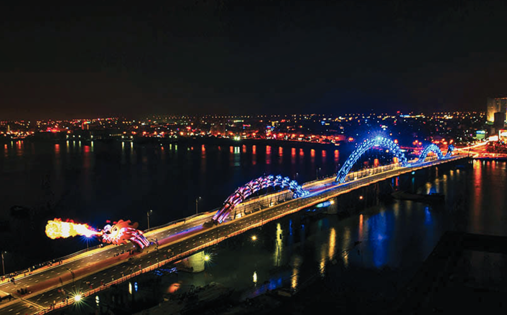 Best places to visit in Danang Vietnam - Dragon Bridge